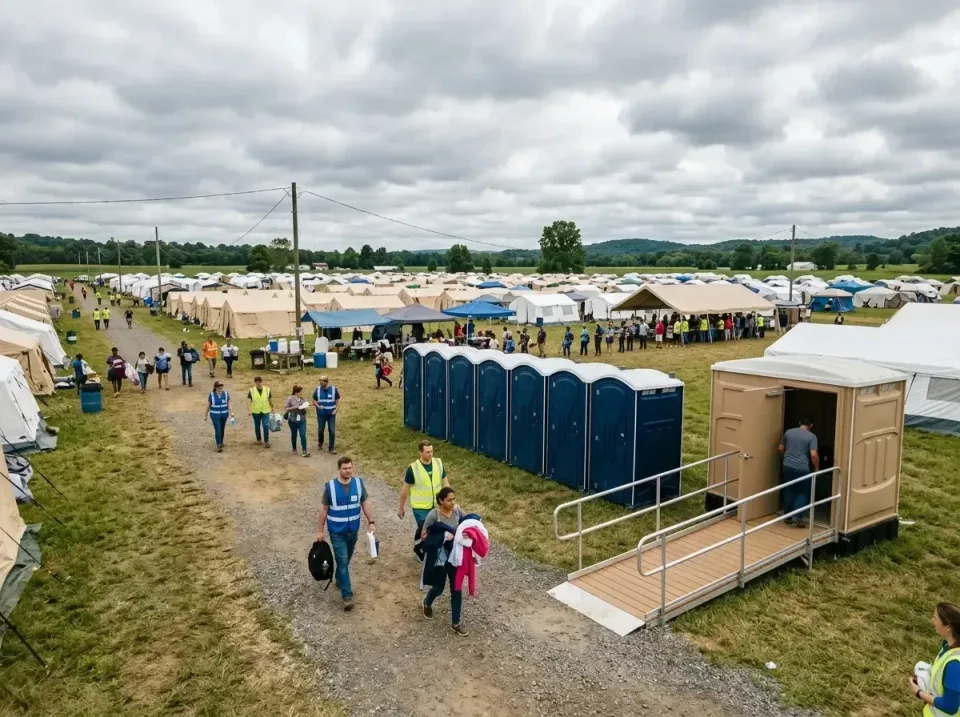 disaster-relief-camp-restrooms-010 — frequently asked questions, Dumpster & Portable Bathrooms Rental in Wamego, KS